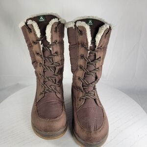 Kamik Bailee 2 Women’s Winter Boots Size 6 Brown Faux Fur Insulated